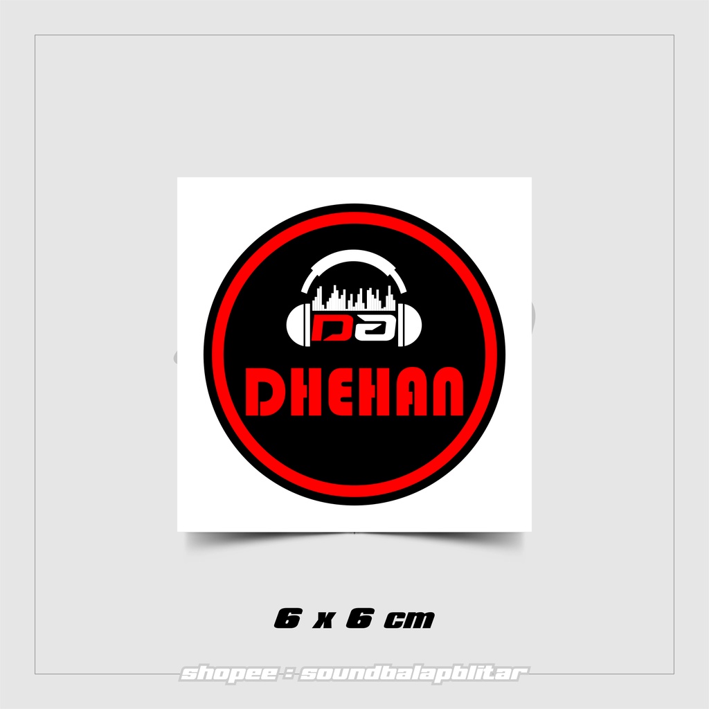 Jual Stiker Sound System Dhehan Music Madiun Bijian Vynil Anti Air ...