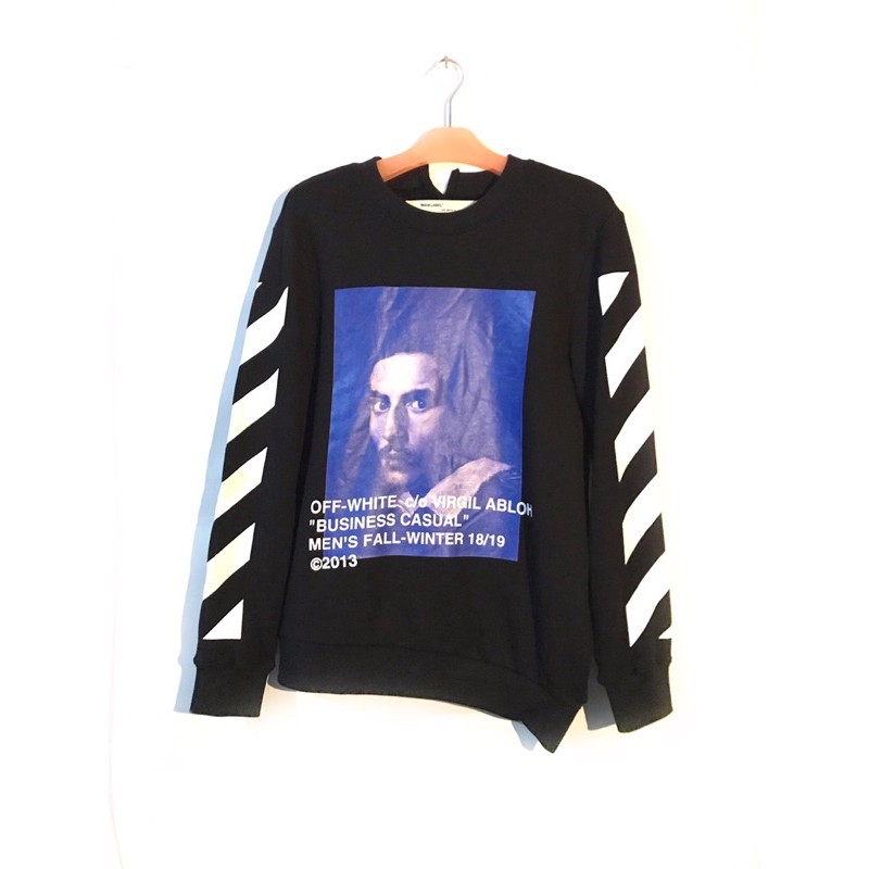 Off white business casual crewneck hotsell