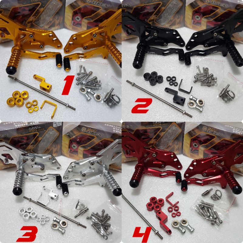 Jual footstep underbone nui bikes zeta series Ninja 250 R15v3 R25 Z250 ...