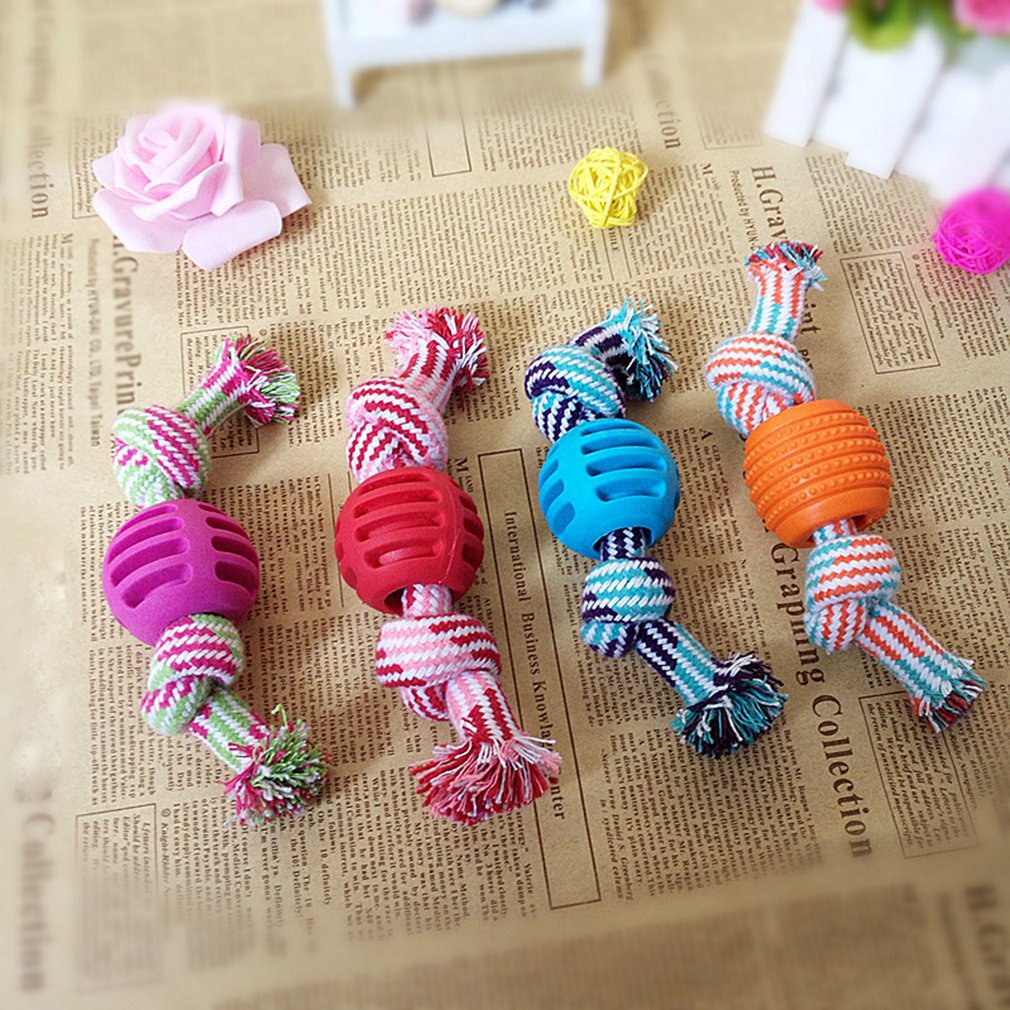 Jual Pet Dog Toys Candy / Double Knots Dogs Ball TOYS Interactive