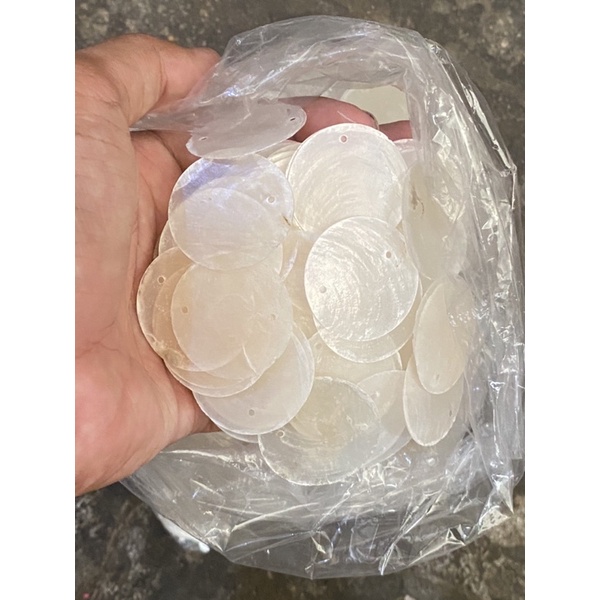 kerang simping bahan kerajinan