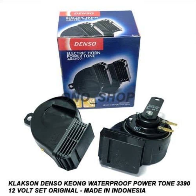 Jual klakson keong denso waterproof Klakson Denso Disk Relay set kabel