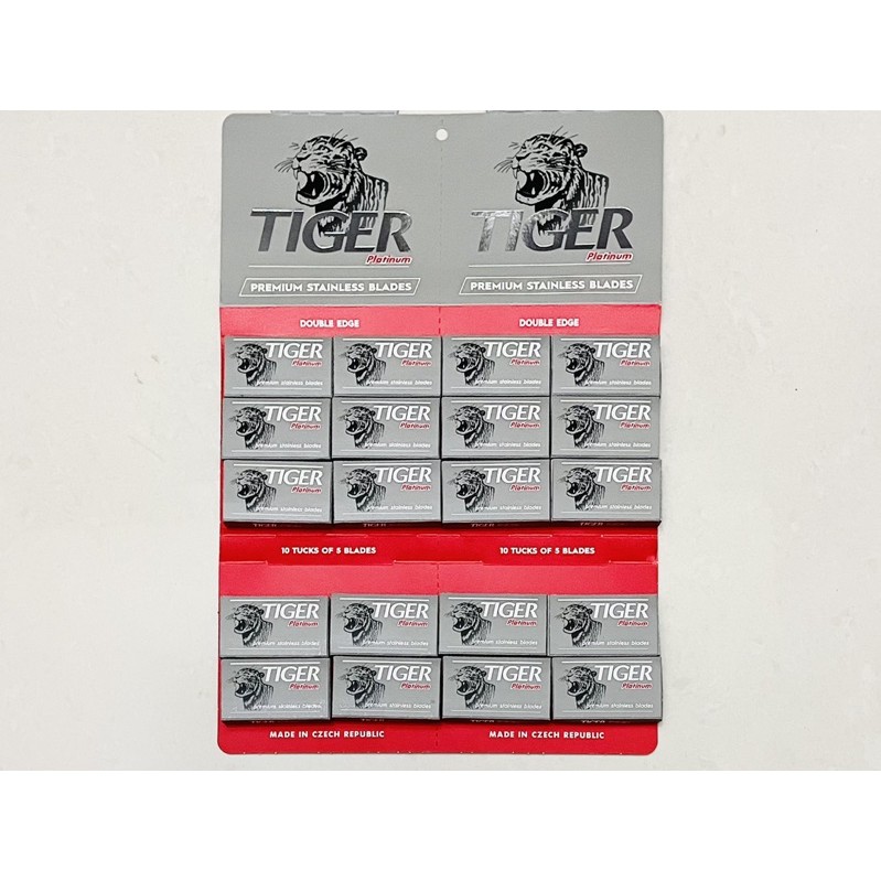 Jual Pisau Silet Tiger Platinum - Safety Razor Blades Made Czech 20 ...