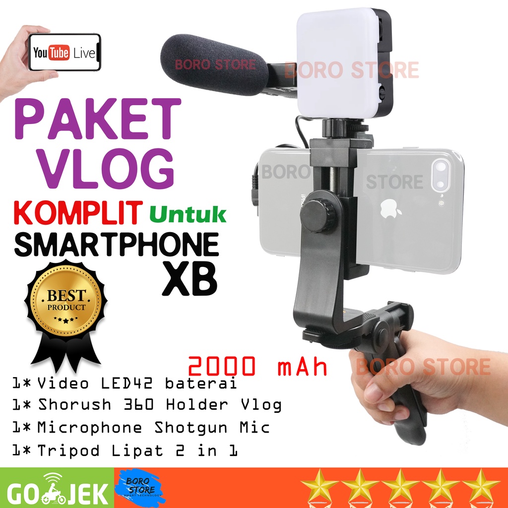 Jual Paket Vlog Ultimate X Vlogger Vlogging Dan Livestreaming Kamera Vlog Youtuber Shopee