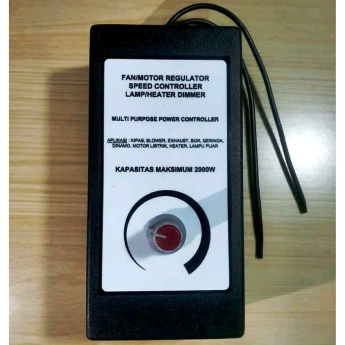 Jual DIMMER 2000W 220V AC PENGATUR PUTARAN GERINDA BOR DINAMO MOTOR