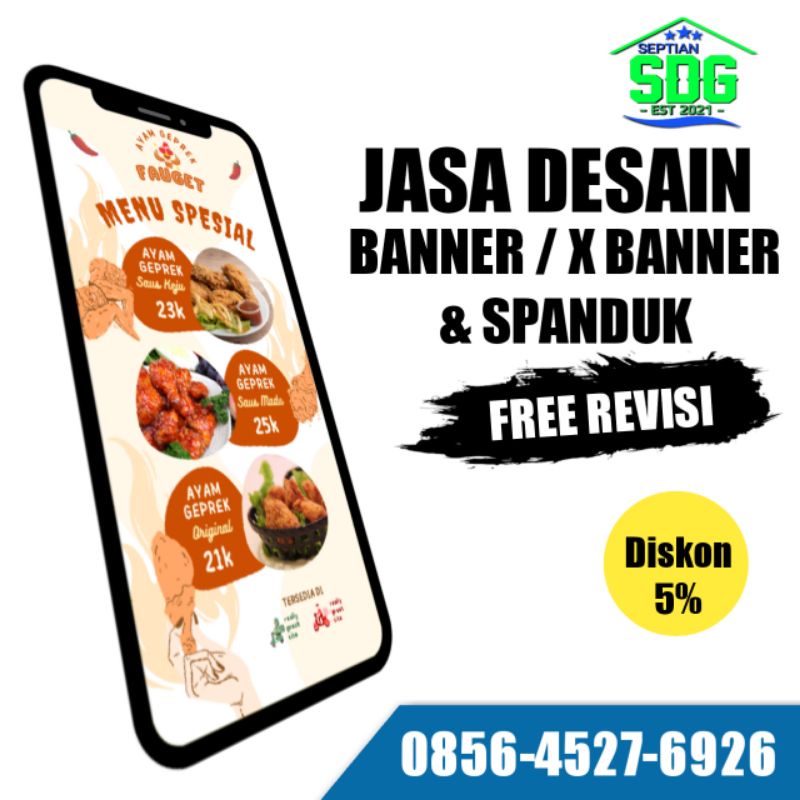 Jual Desain banner - x banner - spanduk - harga murah - proses cepat ...