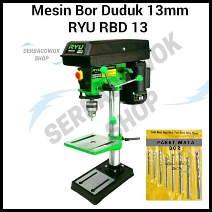 Jual Ryu Mesin Bor Duduk Mm Bench Drill Rbd Bonus Mata Bor Set