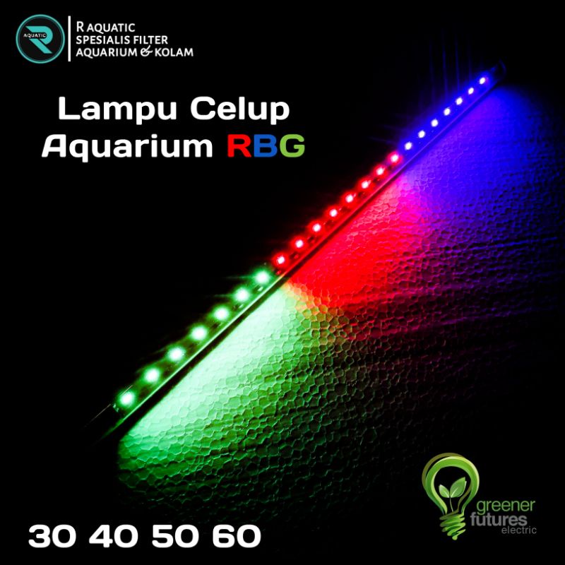 Jual Lampu Led Aquarium Aquascape Celup Anti Air Warna Cm