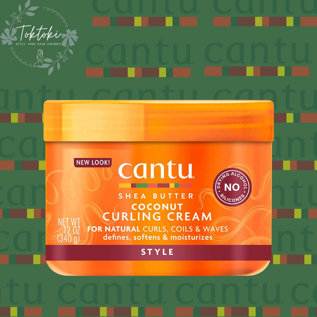 Jual CANTU Coconut Curling Cream - Shea Butter (untuk rambut keriting ...