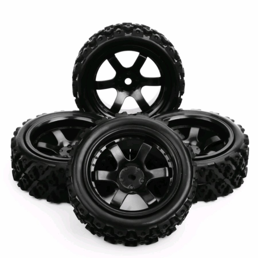 Jual 4 pcs BAN VELG RALLY TE37 1/10 1:10 untuk RC SEDAN 1/10 HEX 12mm ...