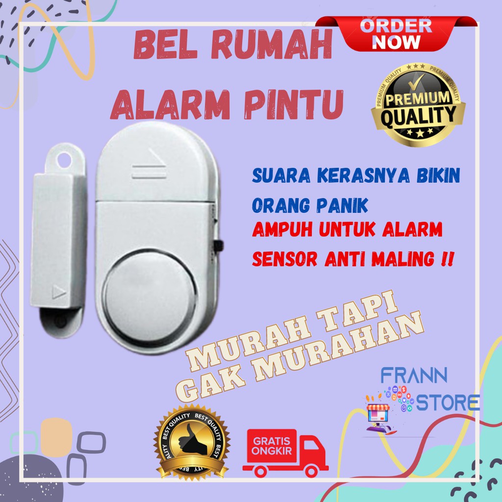 Jual Bel Rumah Alarm Pintu Alarm Anti Maling Sensor Anti Maling Alat ...