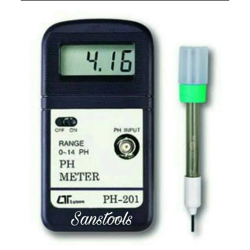 PH-sonde Ph201 – BNC-elektrode Voor Aquaria, Hydrocultuur & Laboratorium – 0-60°C, Meetbereik 0-14 PH – Niet-vulbaar, Kunststof Behuizing, 70 Cm Kabel