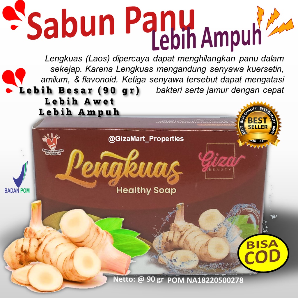 Jual (COD) Sabun Lengkuas Penghilang Panu yang paling Ampuh Sabun