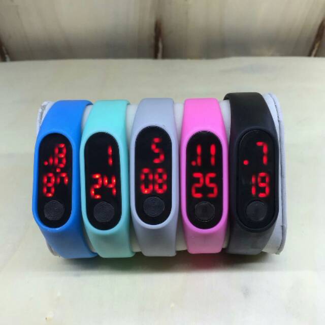 Jual New jam tangan LED pelangi | Shopee Indonesia