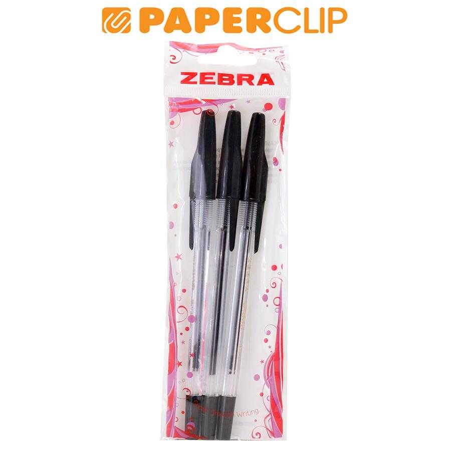 BALLPOINT ZEBRA B-1000 TRANSPARENT ISI 3 BLACK (3)