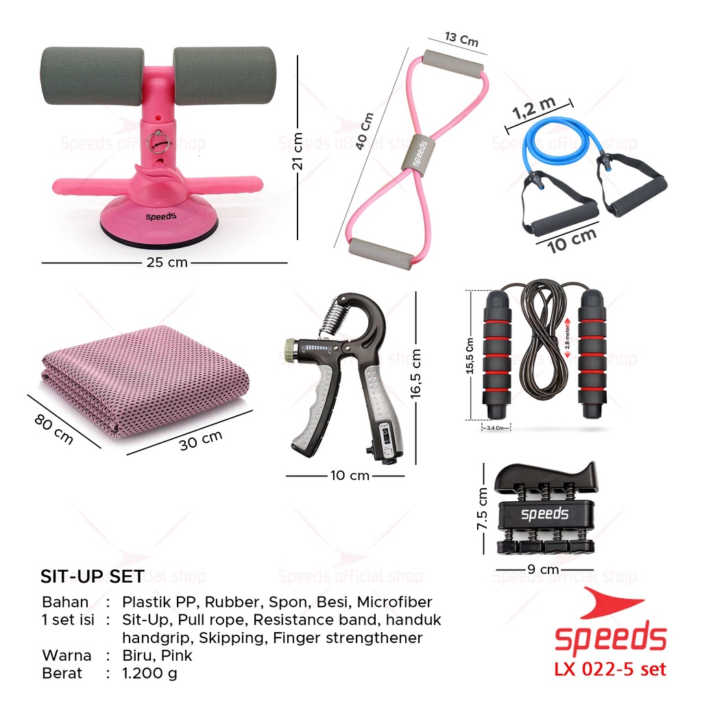 Jual Speeds 1 Set Alat Fitness 7in1 Sit Up Stand Set Alat Fitness