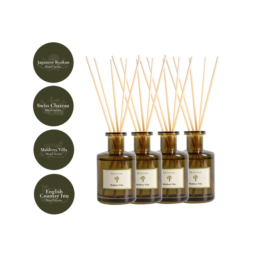 Jual Pristine Bundle Reed Diffuser 4 Pack 180ml Hotel Series