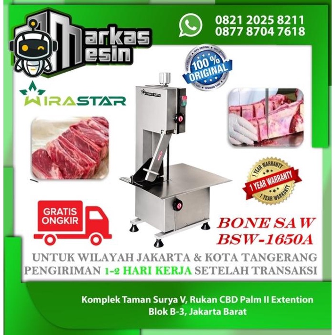 Jual Mesin Pemotong Daging Bone Saw Wirastar Bsw 1650 Shopee Indonesia