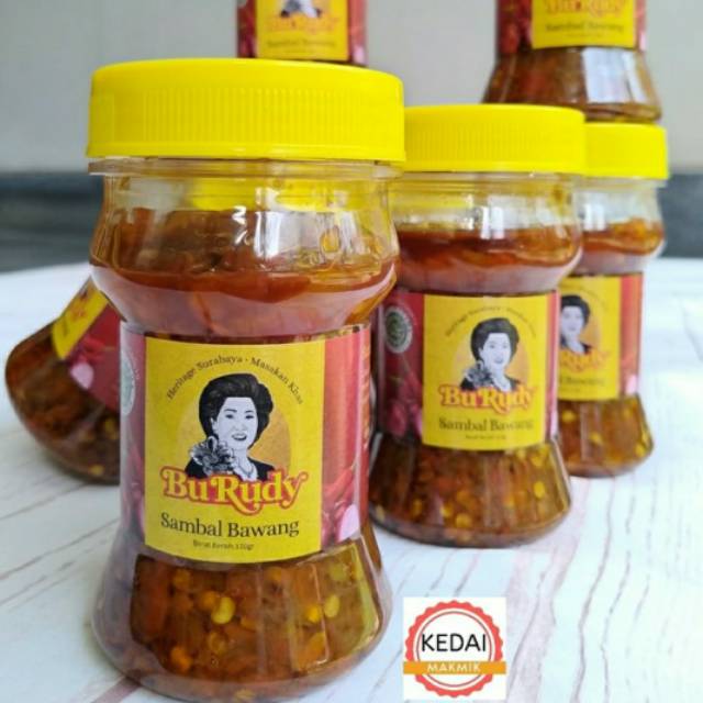 Jual SAMBAL BAWANG BU RUDY 2 PCS OLEH OLEH KHAS BU RUDI SURABAYA ...