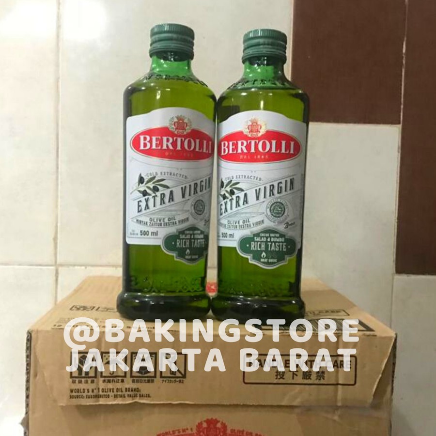 Jual Bertolli Olive Oil Extra Virgin - Minyak Zaitun 500 Ml | Shopee ...