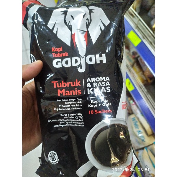 Jual KOPI GADJAH tubruk manis isi 10 sachet Shopee Indonesia