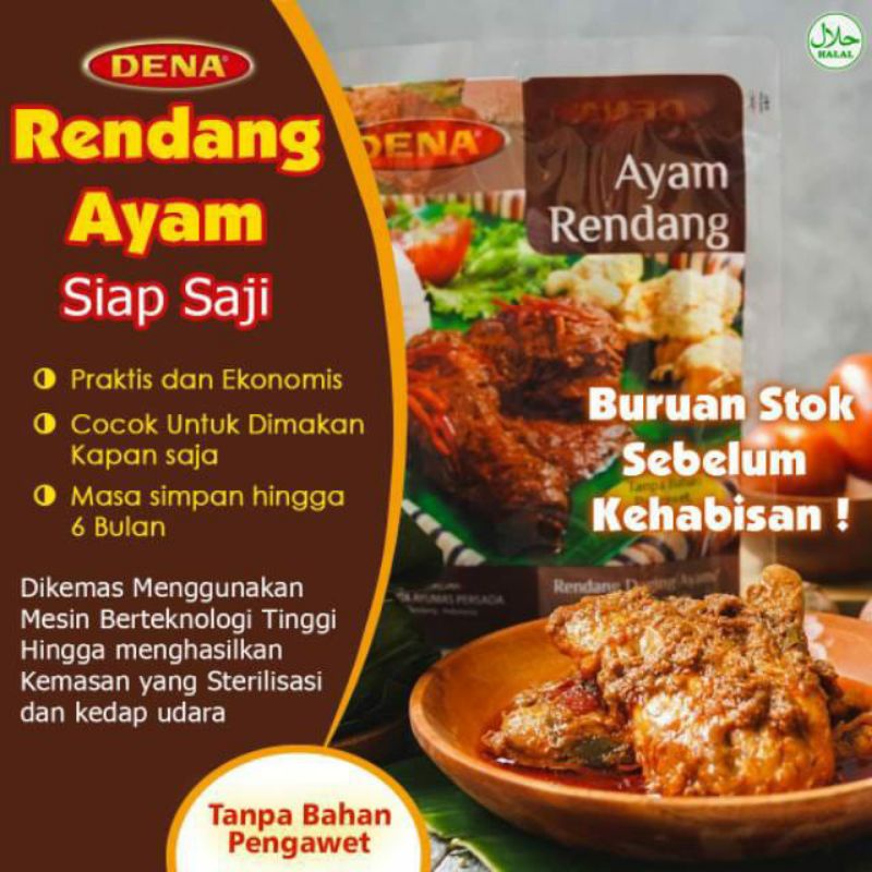 Jual dena rendang ayam | Shopee Indonesia