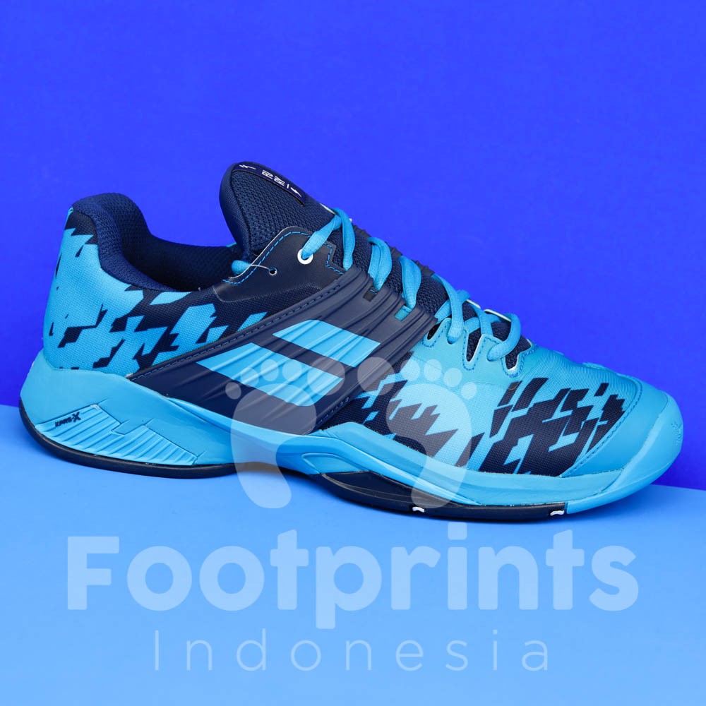 Sepatu Tenis Babolat Propulse Fury Drive Blue Tennis Shoes Original