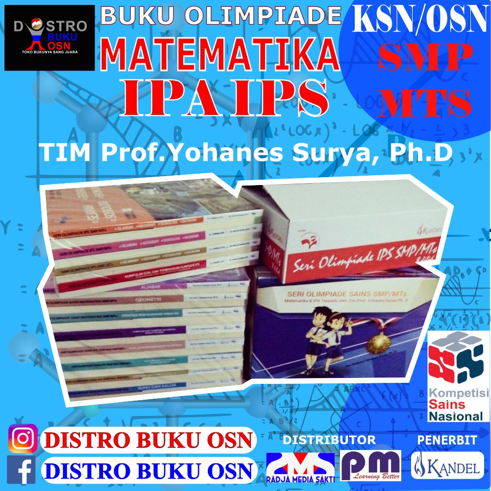 Jual BUKU KSN OSN OLIMPIADE MATEMATIKA IPA IPS MIPA SMP MTS Tim Prof ...