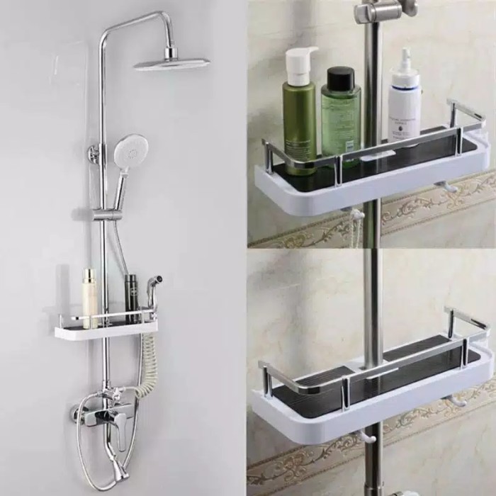 Jual Rak Shower tempat sabun botol shampoo dll/ Rak Kamar Mandi/Rak ...