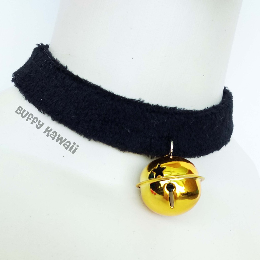 Jual Chocker lonceng bulat golden bell cosplay neko halloween kawaii ...