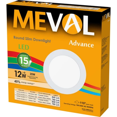 MEVAL Lampu LED Slim Downlight Advance Series - INBOW