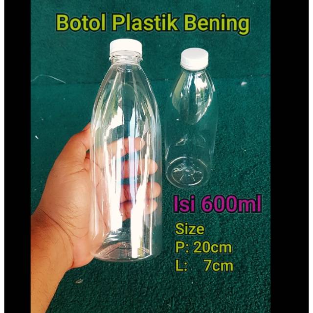 Jual Botol Plastik 600ml Bening | Shopee Indonesia