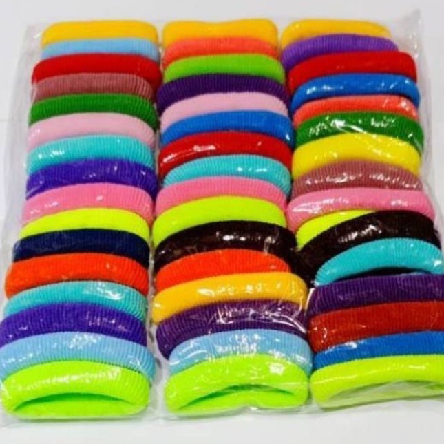 Jual (48pcs) Kuncir rambut wol anak - anak | Shopee Indonesia