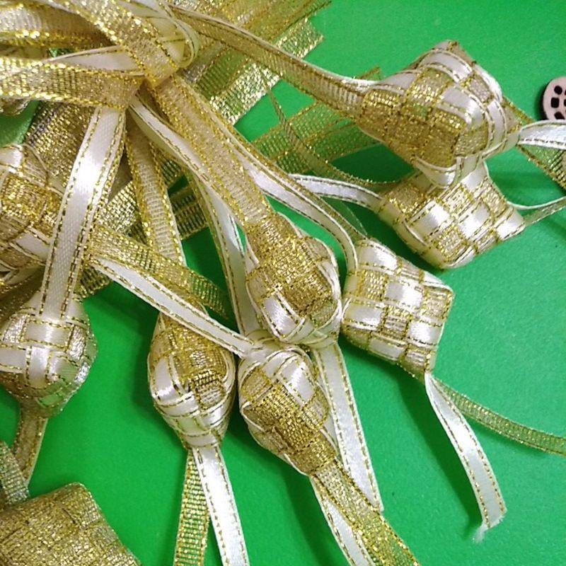 Jual Ready Ketupat Pita Mini Hiasan Parcel Hampers Lebaran Idul Fitri Per Lusin Shopee