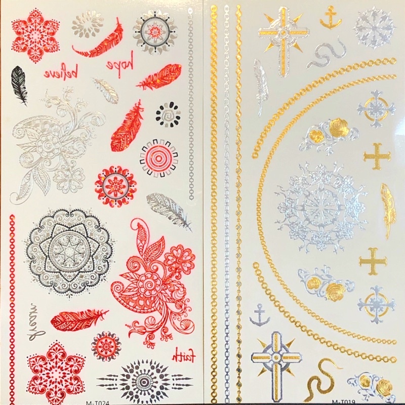 Jual Tattoo temporary M , RANDOM ( Harga per 1 LEMBAR ) Shopee Indonesia