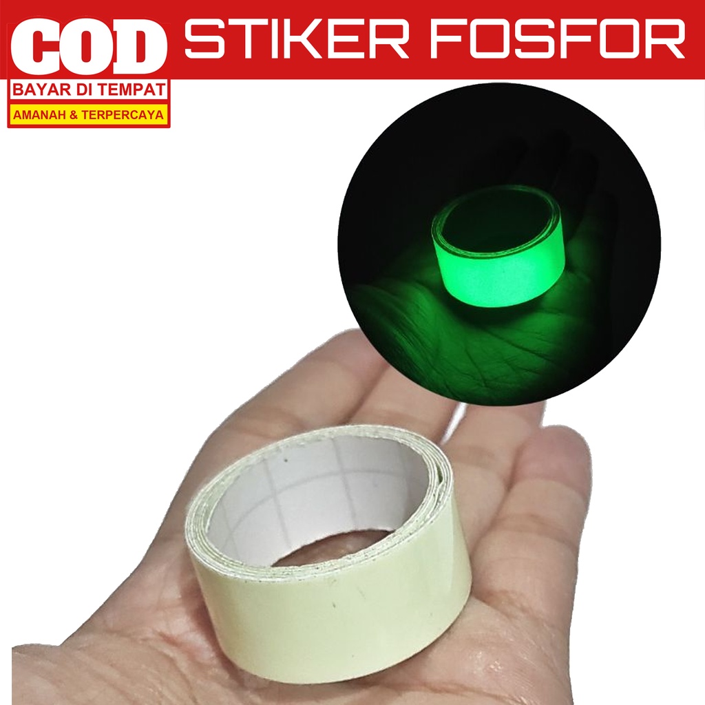 Jual Stiker Fosfor Hijau Glow in The Dark GID Sticker Murah MERIAH ...