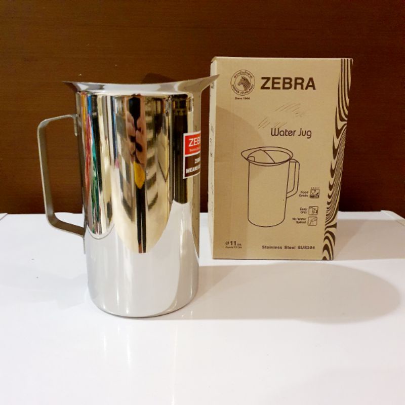 Jual Zebra Water Jug Pitcher Teko Stainless 1.9 Liter SUS 304 Food ...