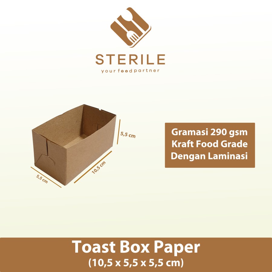 Jual Box Kotak Roti Bread Toast Paper / box roti bakar panggang toast ...