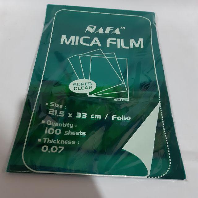 Jual Mika Jilid Cover Mika Film Tipis Nafa Perpak Lembar