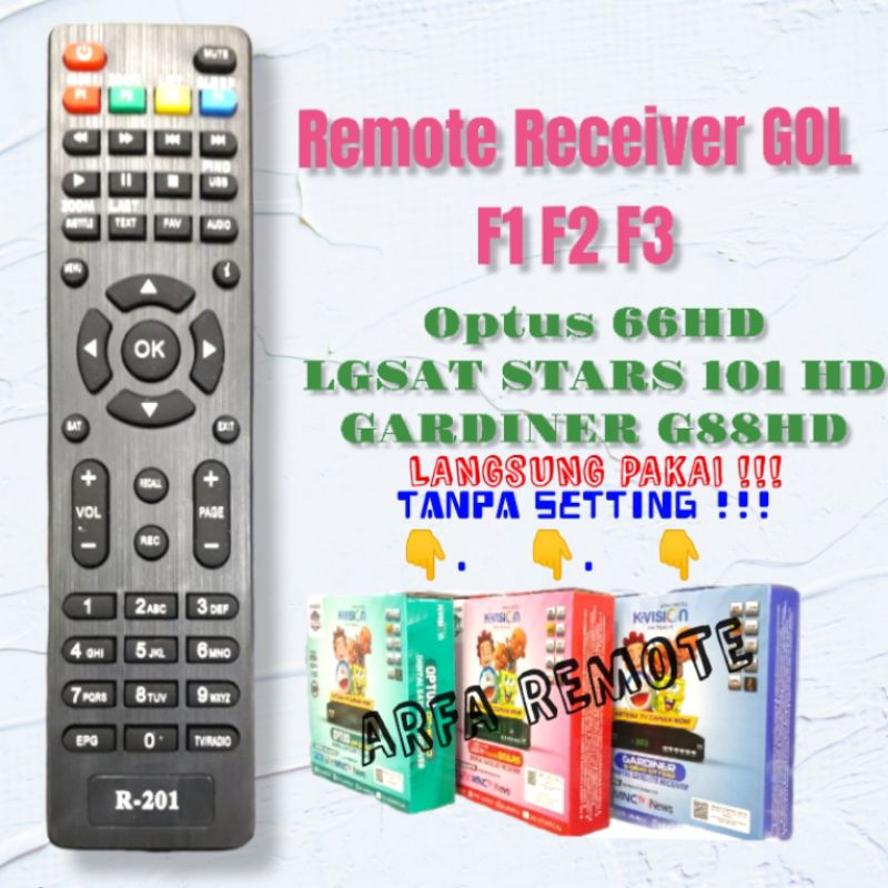 Jual Remot Remote Receiver K-VISION OPTUS 66HD NEW LGSAT STARS 101 ...