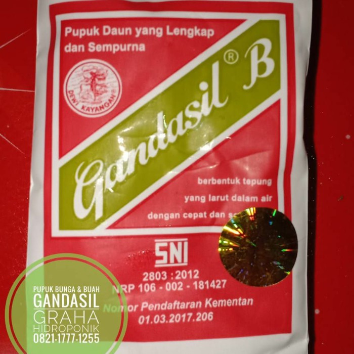 Jual Pupuk Gandasil Merah B Untuk Bunga Dan Buah Harga Grosir Murah ...