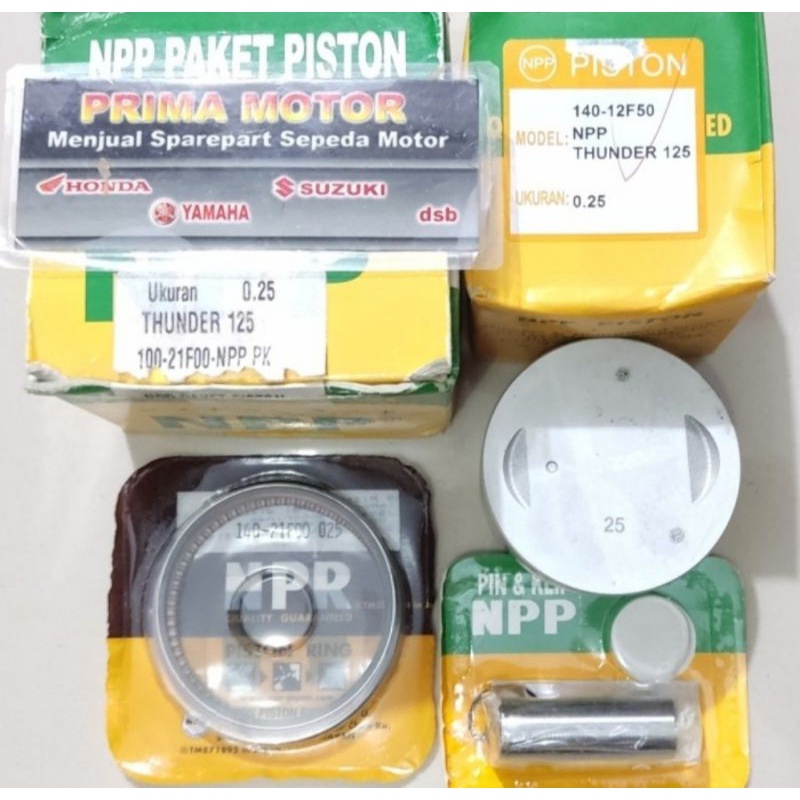 Jual PISTON KIT NPP THUNDER 125 OS STD 25 50 75 100 ORI NPP Shopee