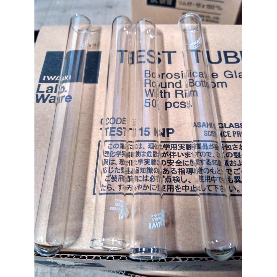 Jual Tabung Reaksi Kaca Iwaki 10 Ml Test Tube Pyrex 10ml 15x105 Mm