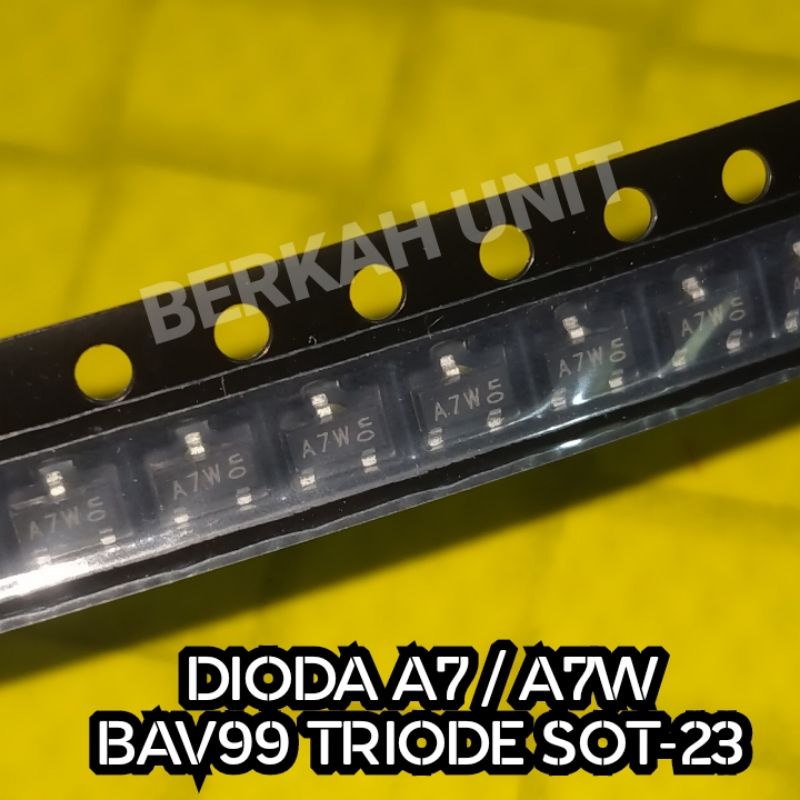 Jual BACA DESKRIPSI 10pcs DIODA SMD MARKING A7 A7W BAV99 SOT23 | Shopee ...