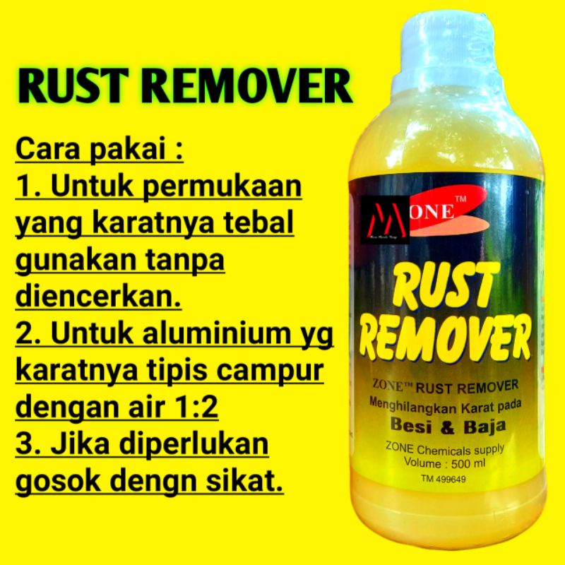 Jual Rust Remover Pembersih Karat dan Kerak pada permukaan besi, baja ...