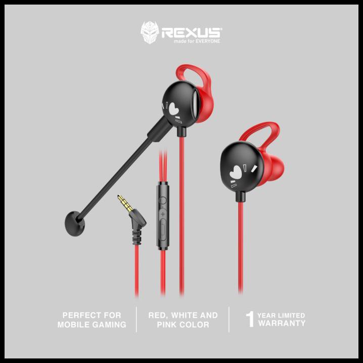 Jual Rexus Gaming Earphone Me 4 Me4 With Dual Microphone Free