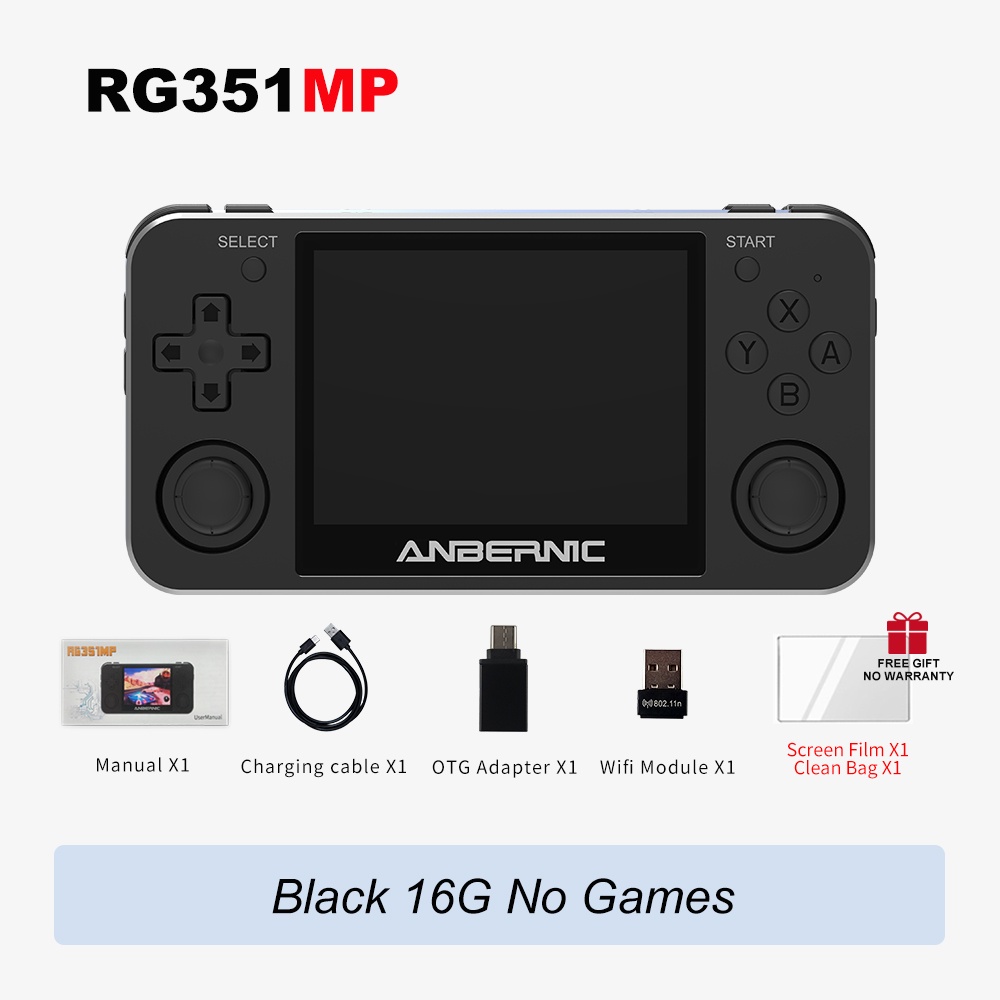 Jual RG351MP ANBERNIC RG351M Retro Game Console RK3326 IPS Screen Metal ...