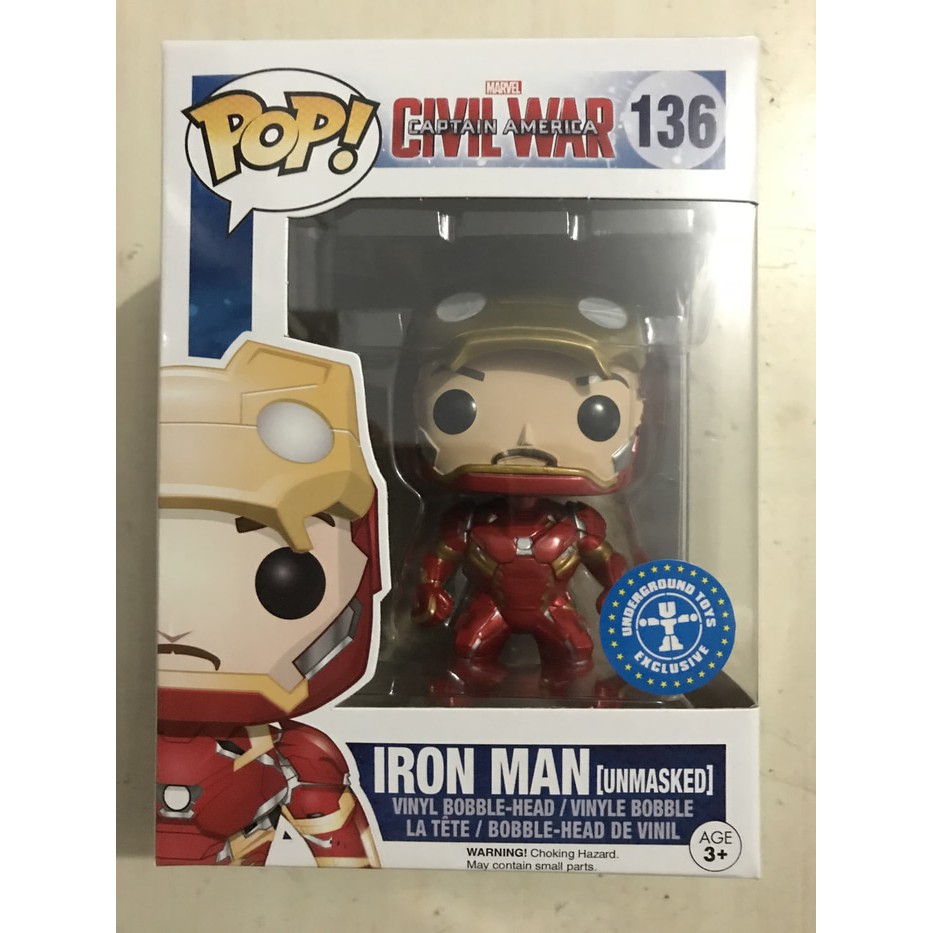 Jual Funko POP! Marvel: Civil War - Iron Man (Unmasked) | Shopee Indonesia