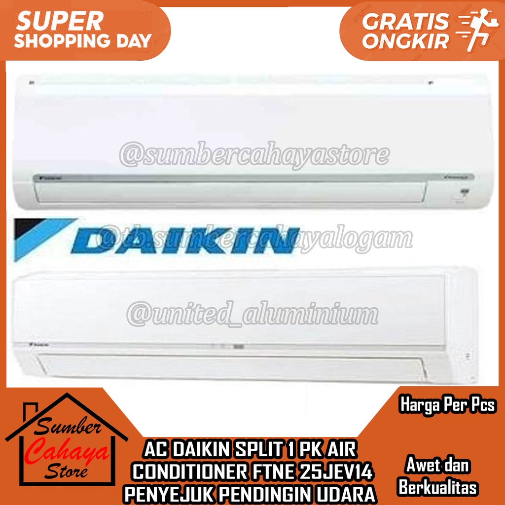 Jual DAIKIN FTNE 25JEV14 AC SPLIT 1 PK Standard Thailand AIR