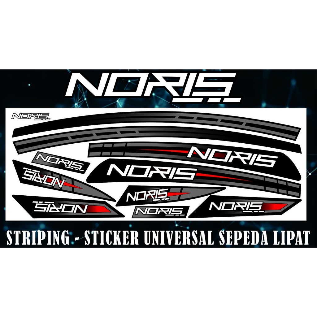 Jual Stiker Variasi Lis Polet Stiker Sepeda Noris Sticker Striping